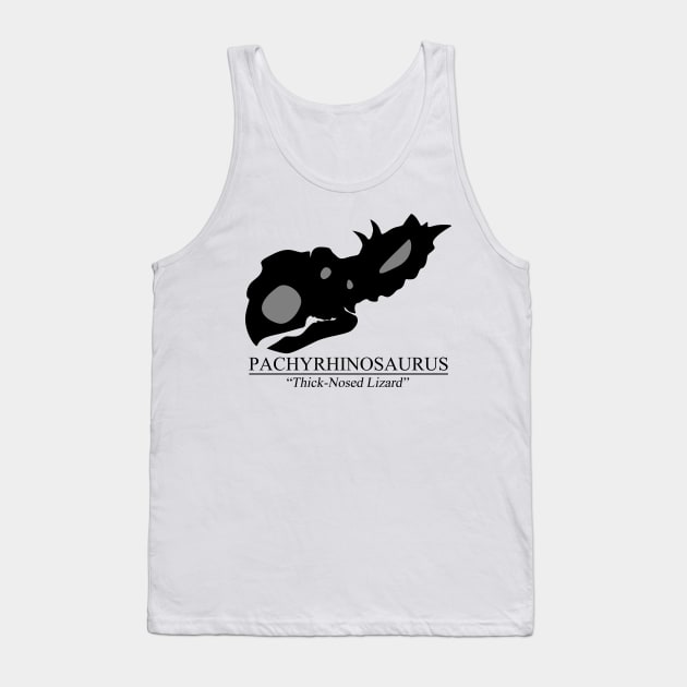 Pachyrhinosaurus Skull Tank Top by SakuraDragon